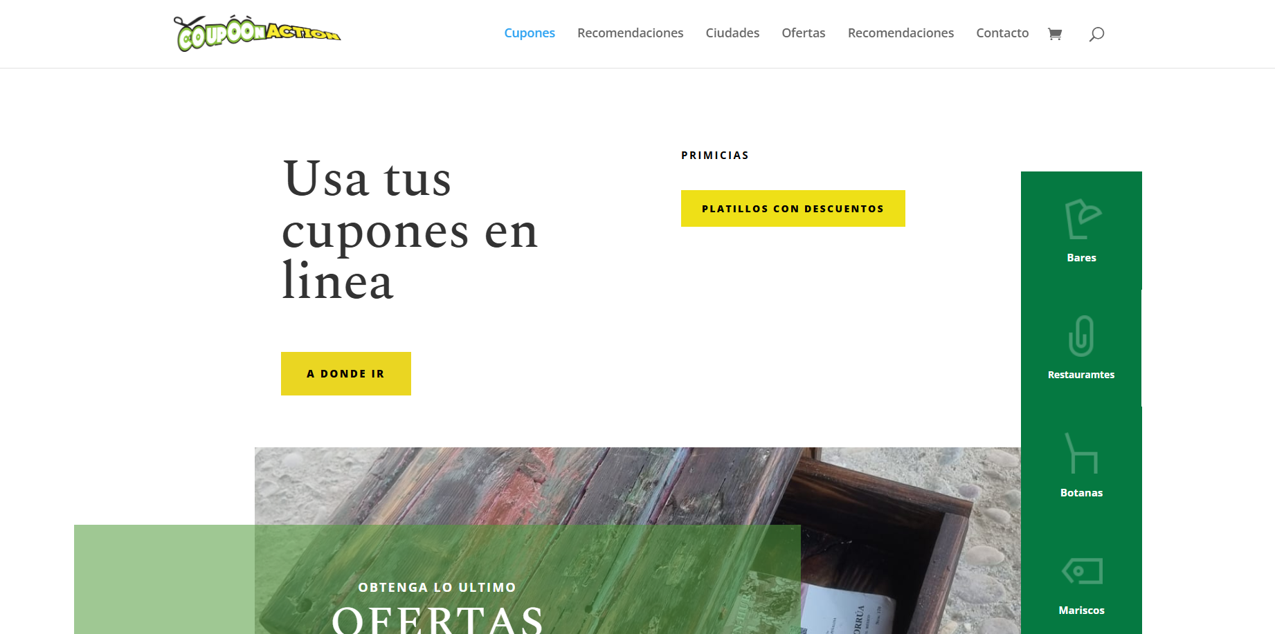 Captura del proyecto Coupoon Action