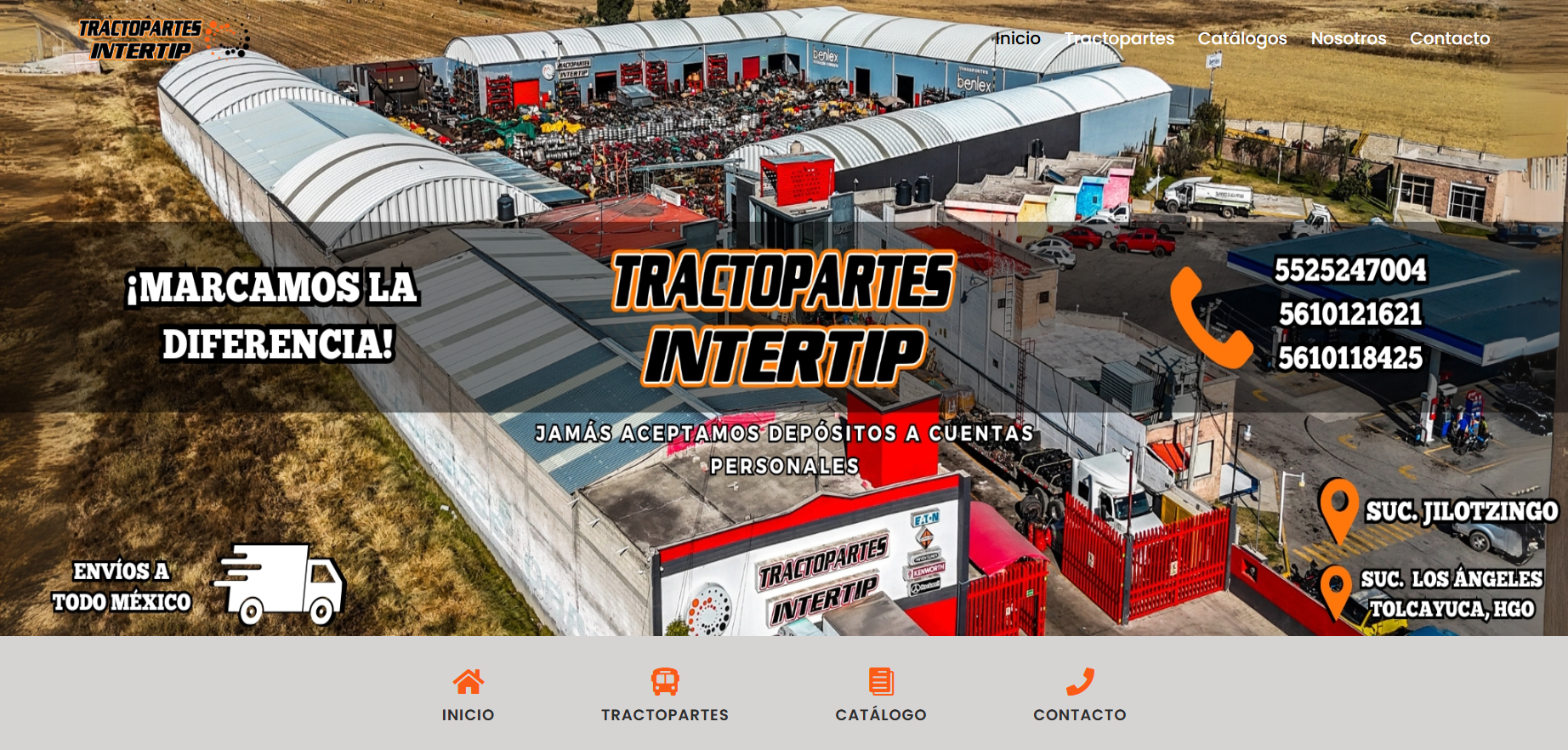 Captura del proyecto Tractopartes Intertip